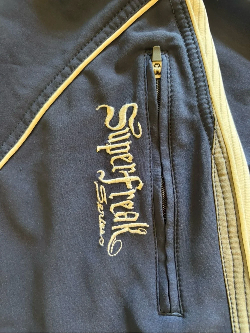 SurfStyle Men’s Navy Board Shorts with Contrast Panel